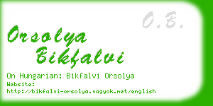 orsolya bikfalvi business card